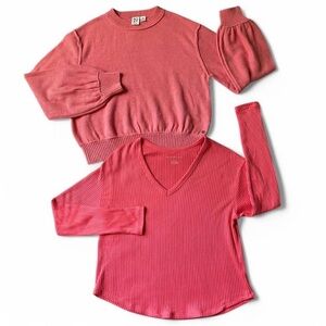 Pink Sweater and Top Set